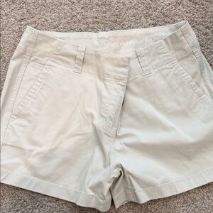 Vineyard Vines Women's High Waist Cream Shorts
